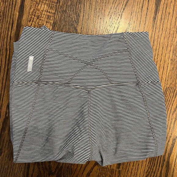 Zella black and white striped women's exercise athletic legging pants - XS - Picture 7 of 11